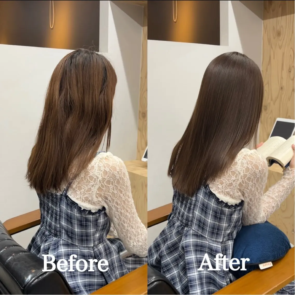 ロング 髪質改善 縮毛矯正 トリートメント ヘアカラー 縮毛矯正 トリートメント 縮毛矯正/髪質改善 /nuup岩田のヘアスタイル