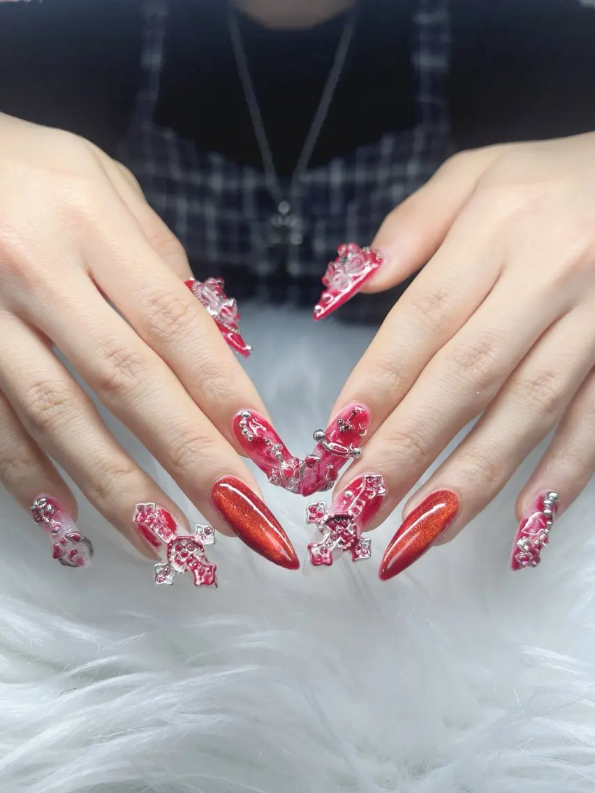 ネイル ハンドネイル Lee Nails チップ長さだし専門店のネイルデザイン