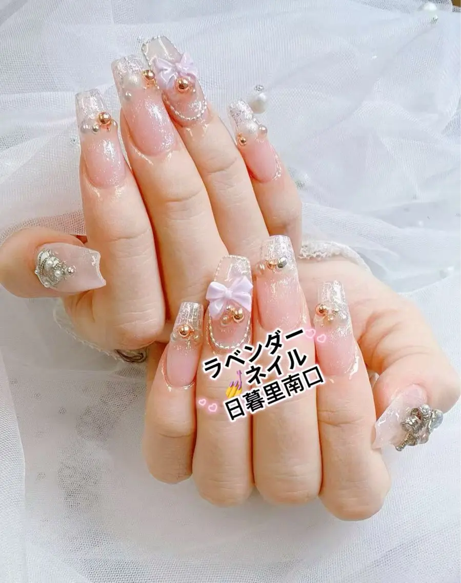 ネイル ラベンダー💖日暮里 ルル💖ネイルのネイルデザイン