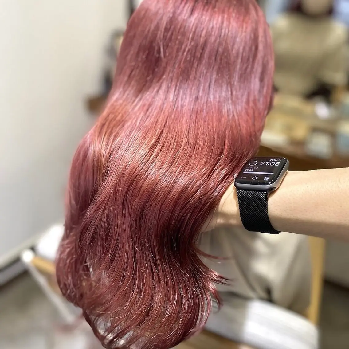 ロング カラー ブリーチ ハイトーンカラー ピンクカラー 💖ブリーチ/暖色 𝐘𝐮𝐢💖のヘアスタイル