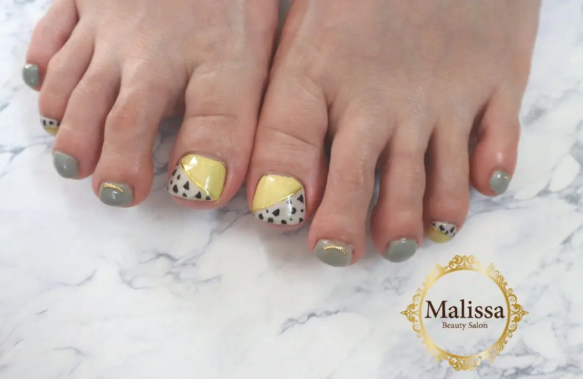 ネイル フットネイル Malissa　 スカルプ&深爪歓迎◎のネイルデザイン