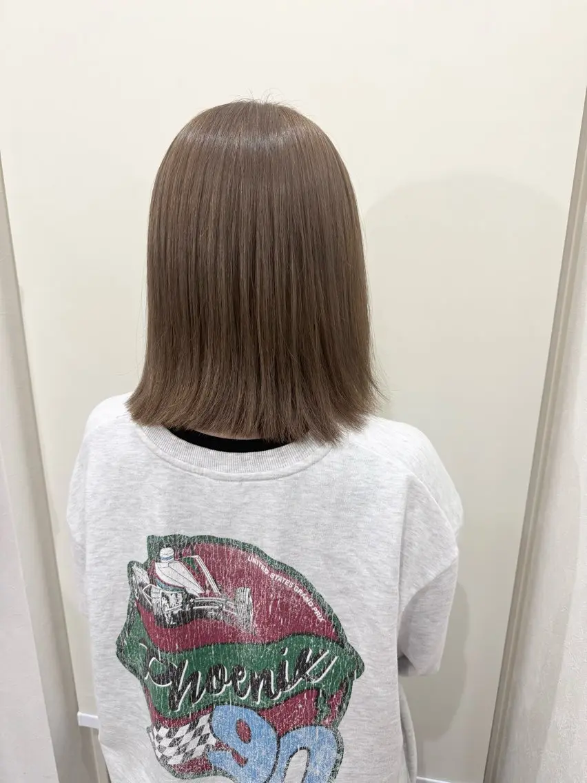 ミディアム カラー カット ヘアカラー トリートメント オーナースタイリスト 奈須雄紀のヘアスタイル