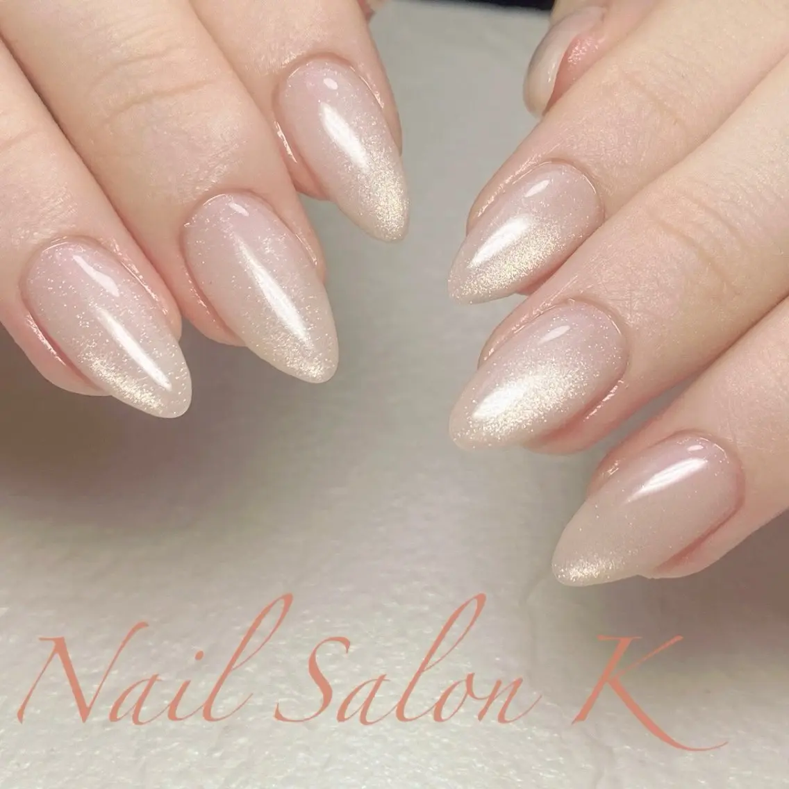 ネイル マグネットネイル オフィスネイル シンプルネイル ハンドネイル Nail Salon K 🧸美爪育成のネイルデザイン