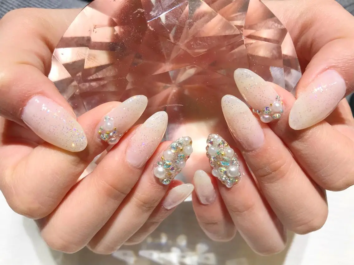 ネイル 長さ出し ジェルネイル ネイルチップ YUN 💅のネイルデザイン
