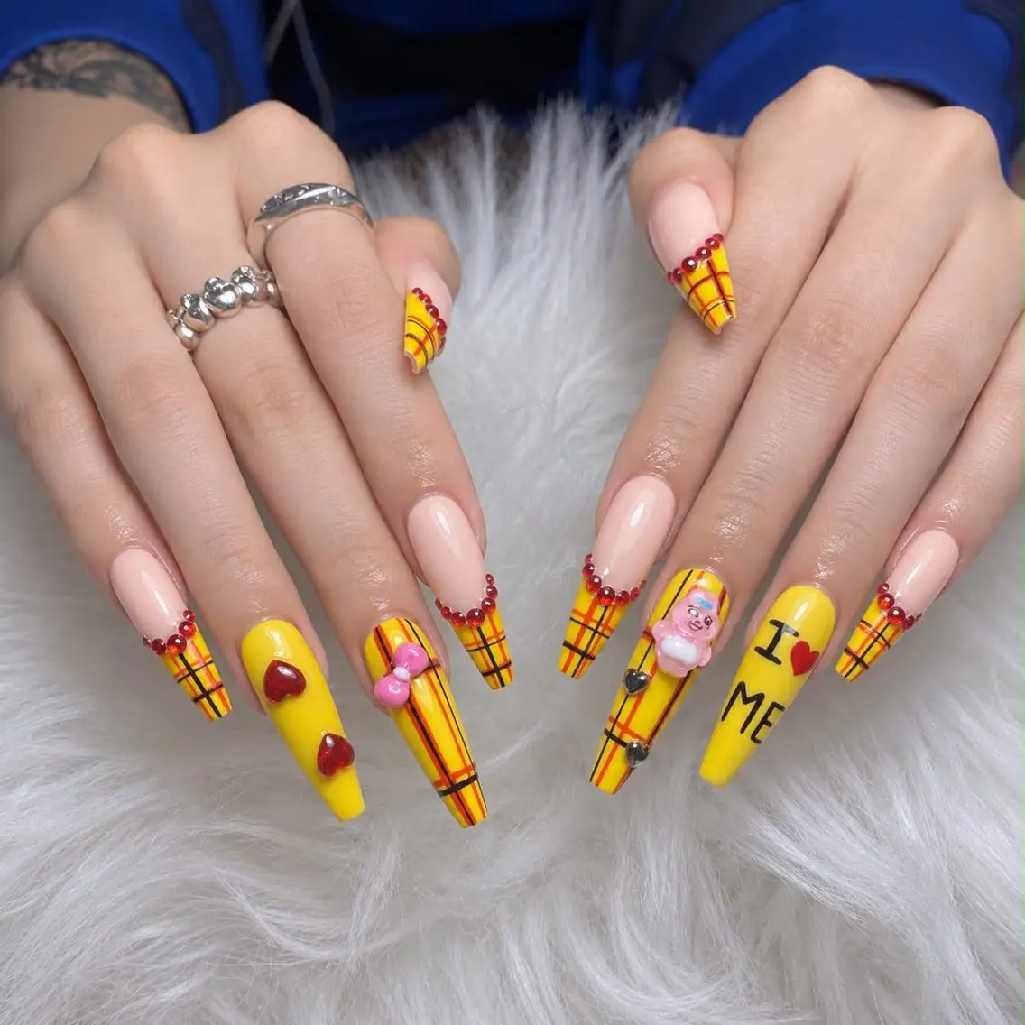ネイル チークネイル 長さ出し フラッシュネイル フレンチネイル グラデーション ハンドネイル Lenie Nail Salonのネイルデザイン