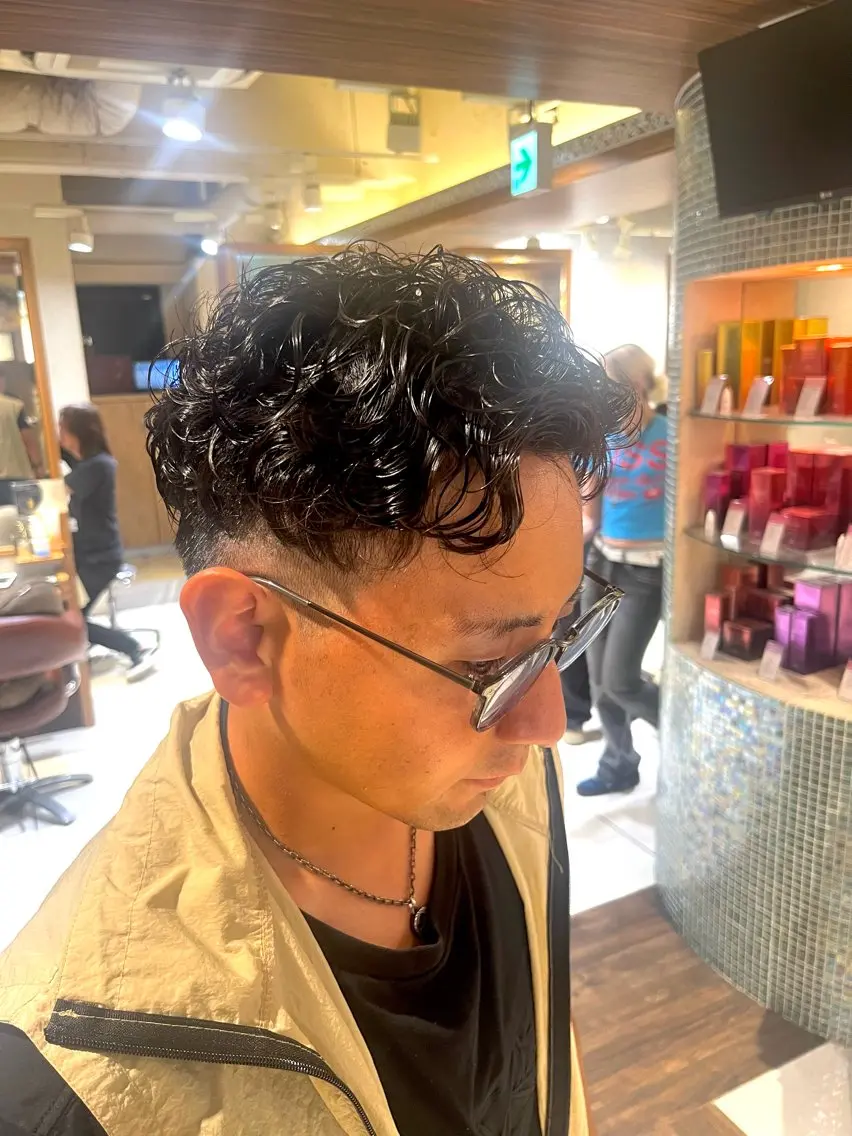 メンズ メンズパーマ 大人メンズヘア アドバイザーkaiのヘアスタイル