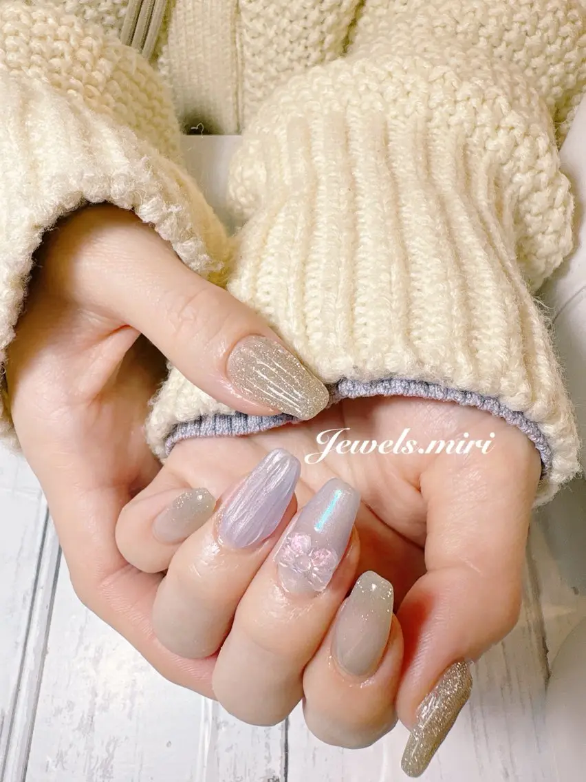 ネイル リボン ネイルサロン Jewels Mのネイルデザイン
