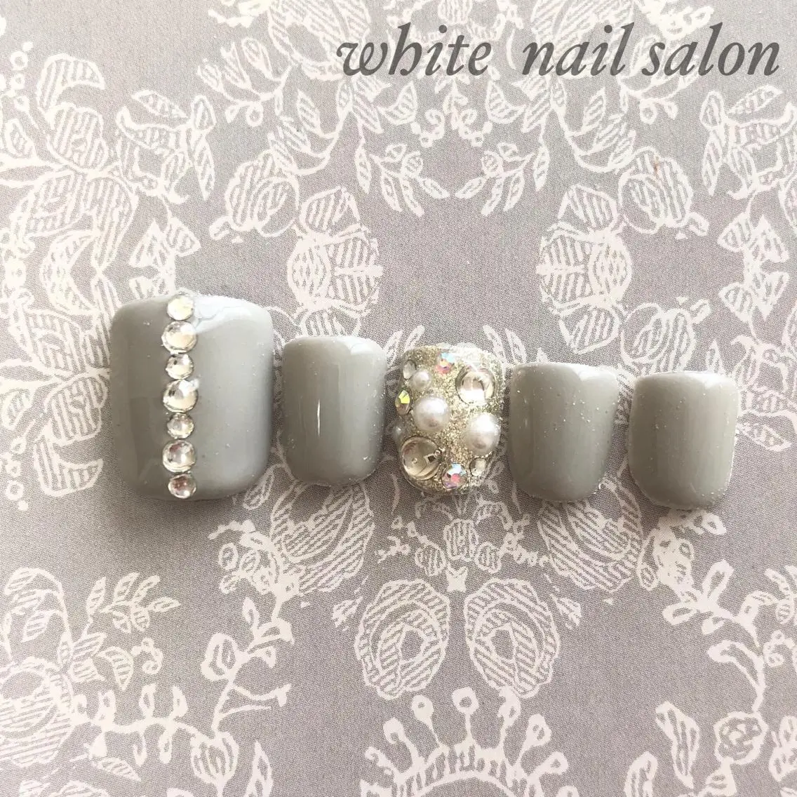 ネイル フットネイル ジェルネイル オフィスネイル スカルプネイル シンプルネイル フットネイル white nail salonのネイルデザイン