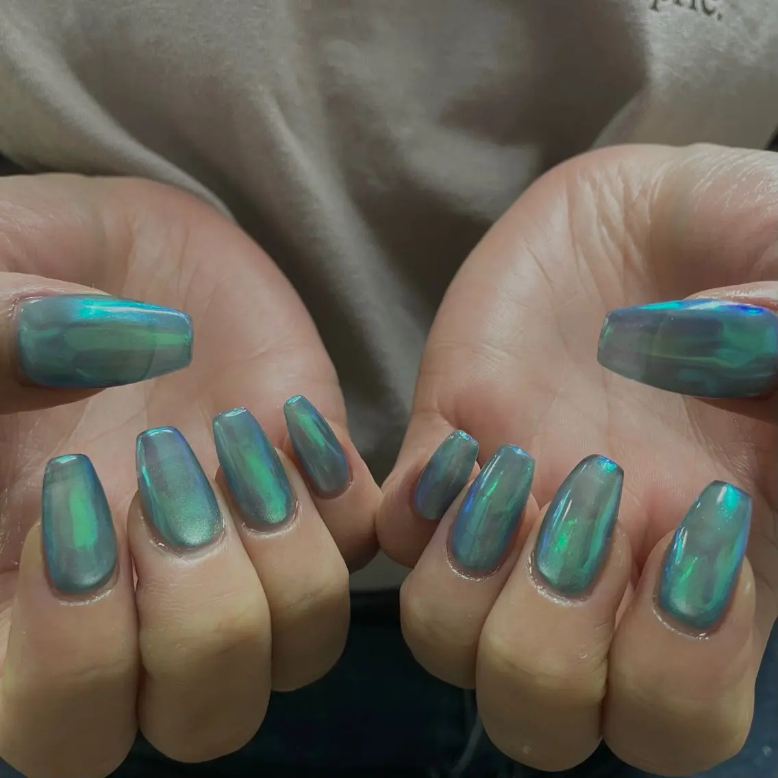 ネイル オーロラネイル ハンドネイル Ann nailのネイルデザイン