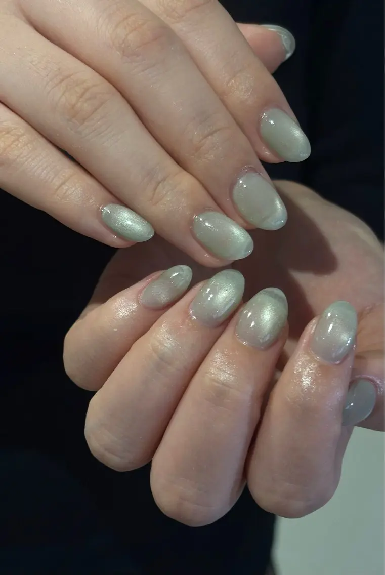 ネイル グリーン ハンドネイル SEIRA ˚₊✧Nailsのネイルデザイン
