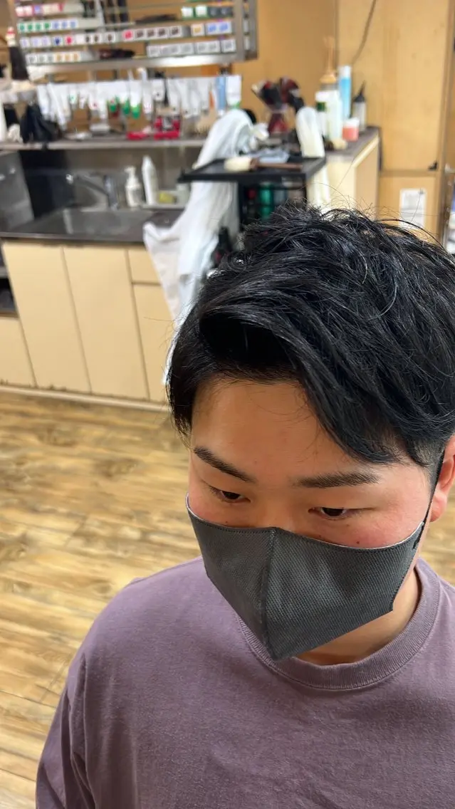 ショート メンズ 永井 天斗のヘアスタイル
