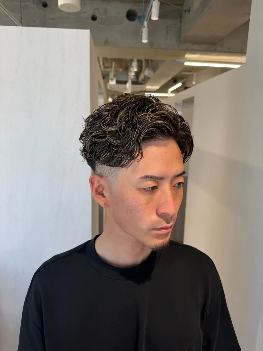カラー パーマ メンズ カット パーマ ヘアセット 個室サロンKAITO メンズ特化美容師のヘアスタイル