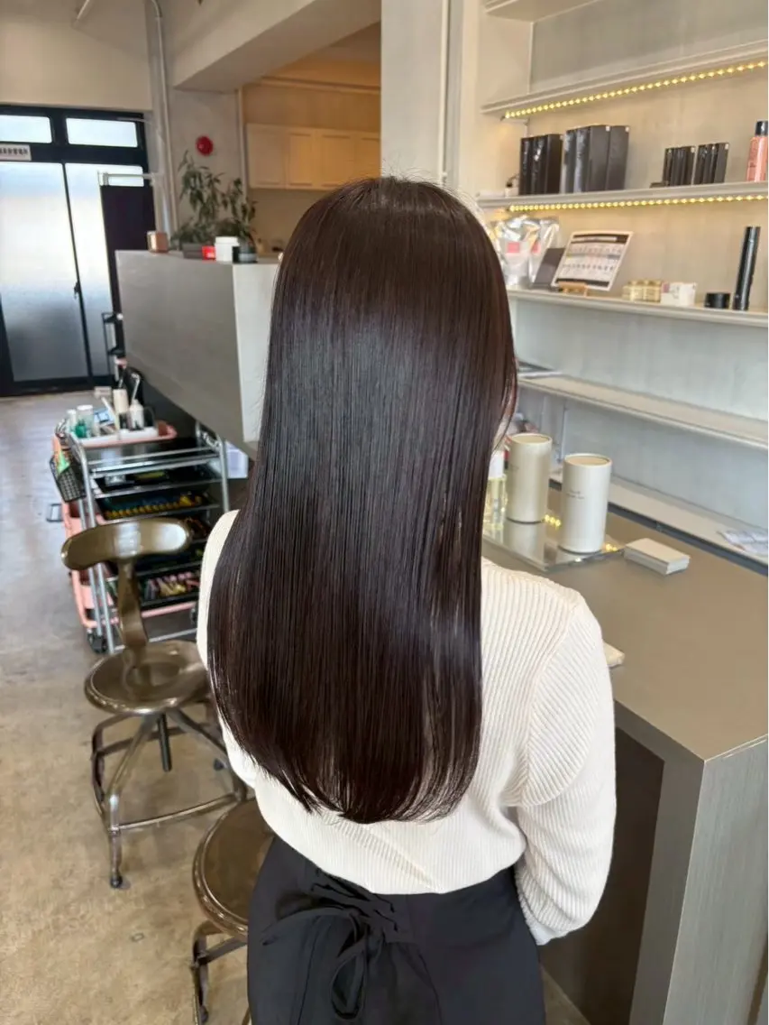 カラー 透明感カラー yuiのヘアスタイル