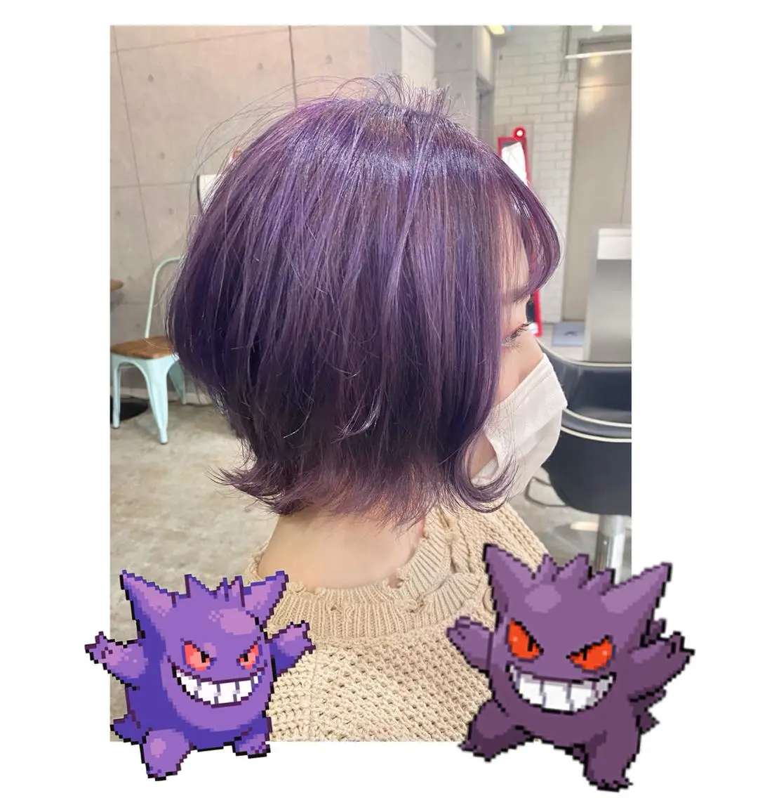 ショート カラー ヘアカラー TSUNO🦖 派手髪/オタク美容師のヘアスタイル