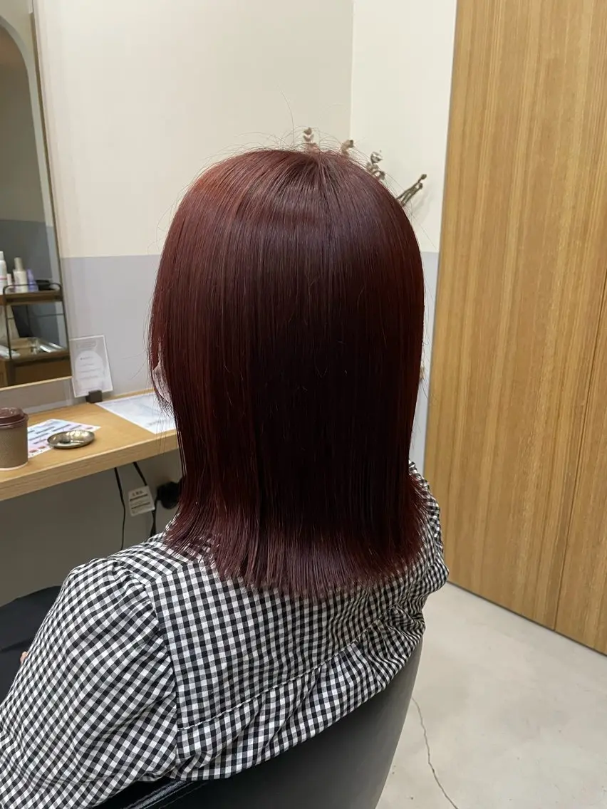 ミディアム 鈴木 美由華/透明感/岡崎のヘアスタイル
