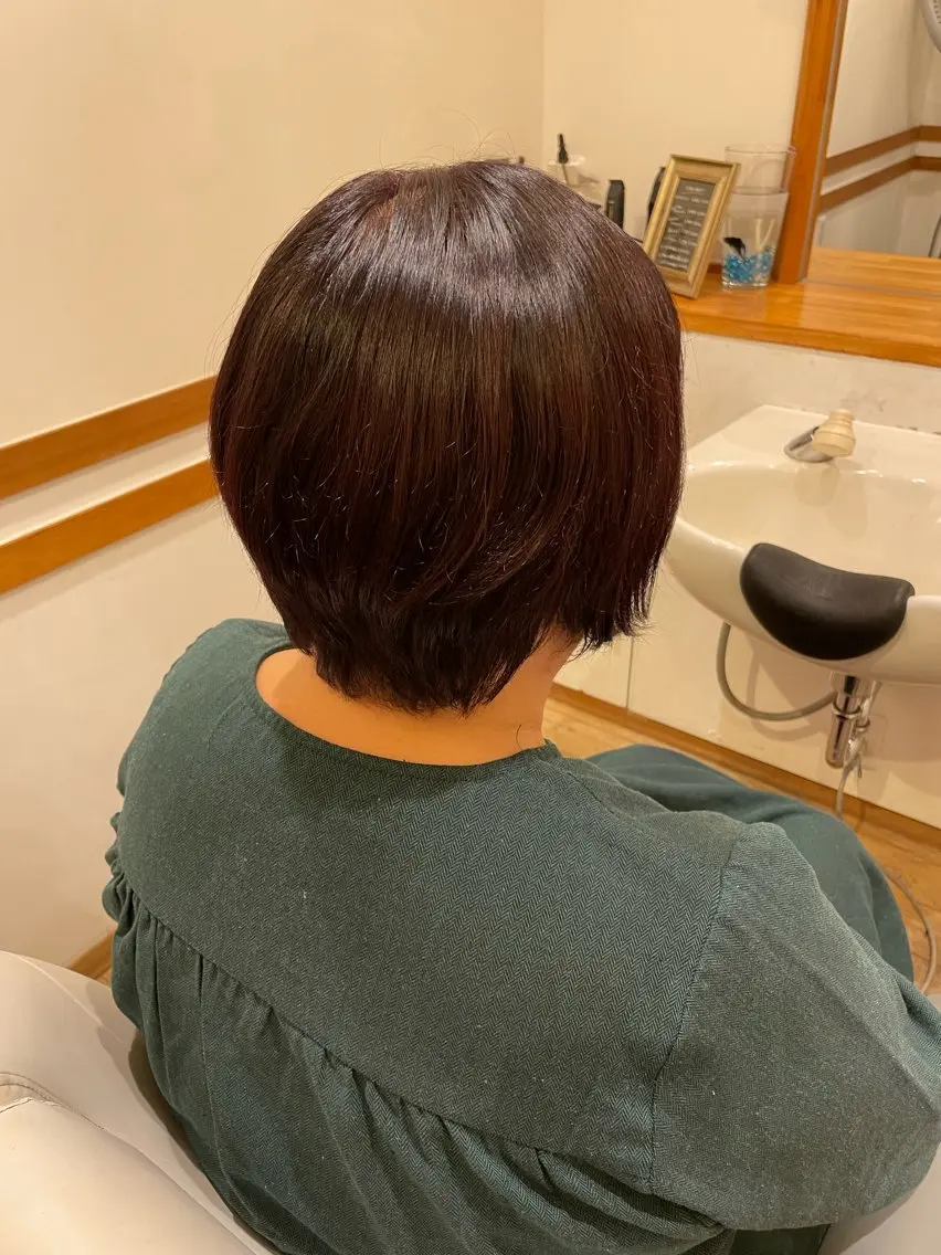 ショート カラー ピンクカラー ROSSO川口店 キクチのヘアスタイル
