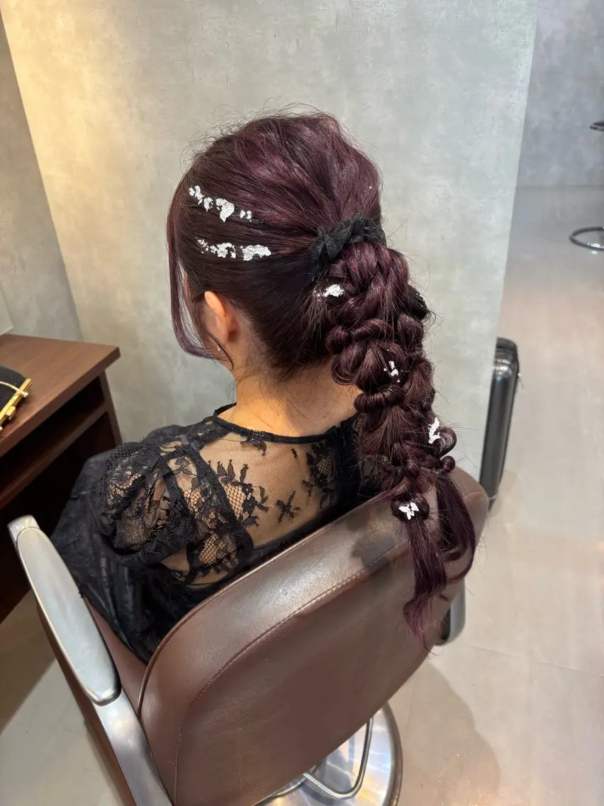 ロング ヘアセット chic 有山 美瑠のヘアスタイル