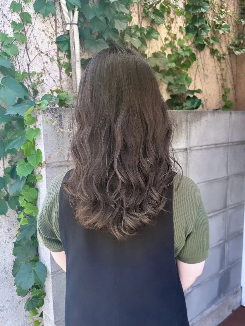 セミロング パーマ セミロングパーマ カット パーマ トリートメント 吉田 光佑のヘアスタイル