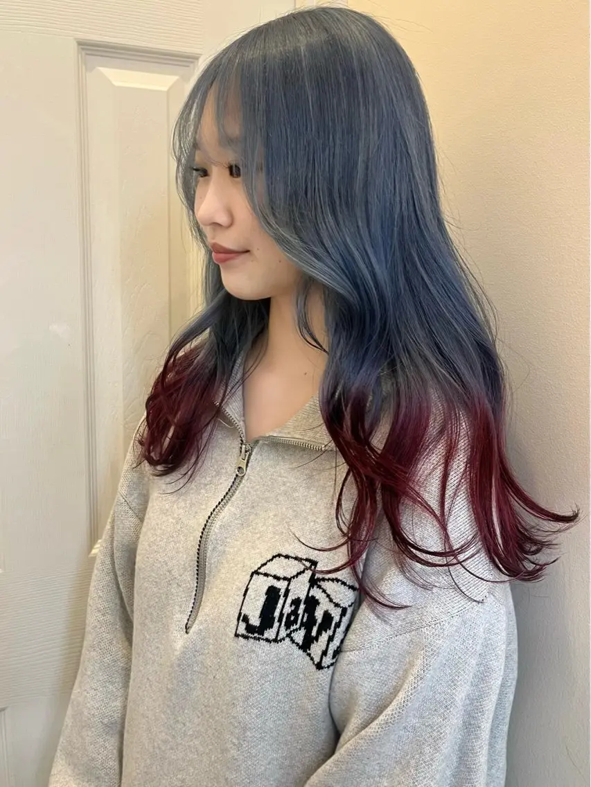 ロング カラー カット ヘアカラー yuka/栄/ ボブカットモデルのヘアスタイル