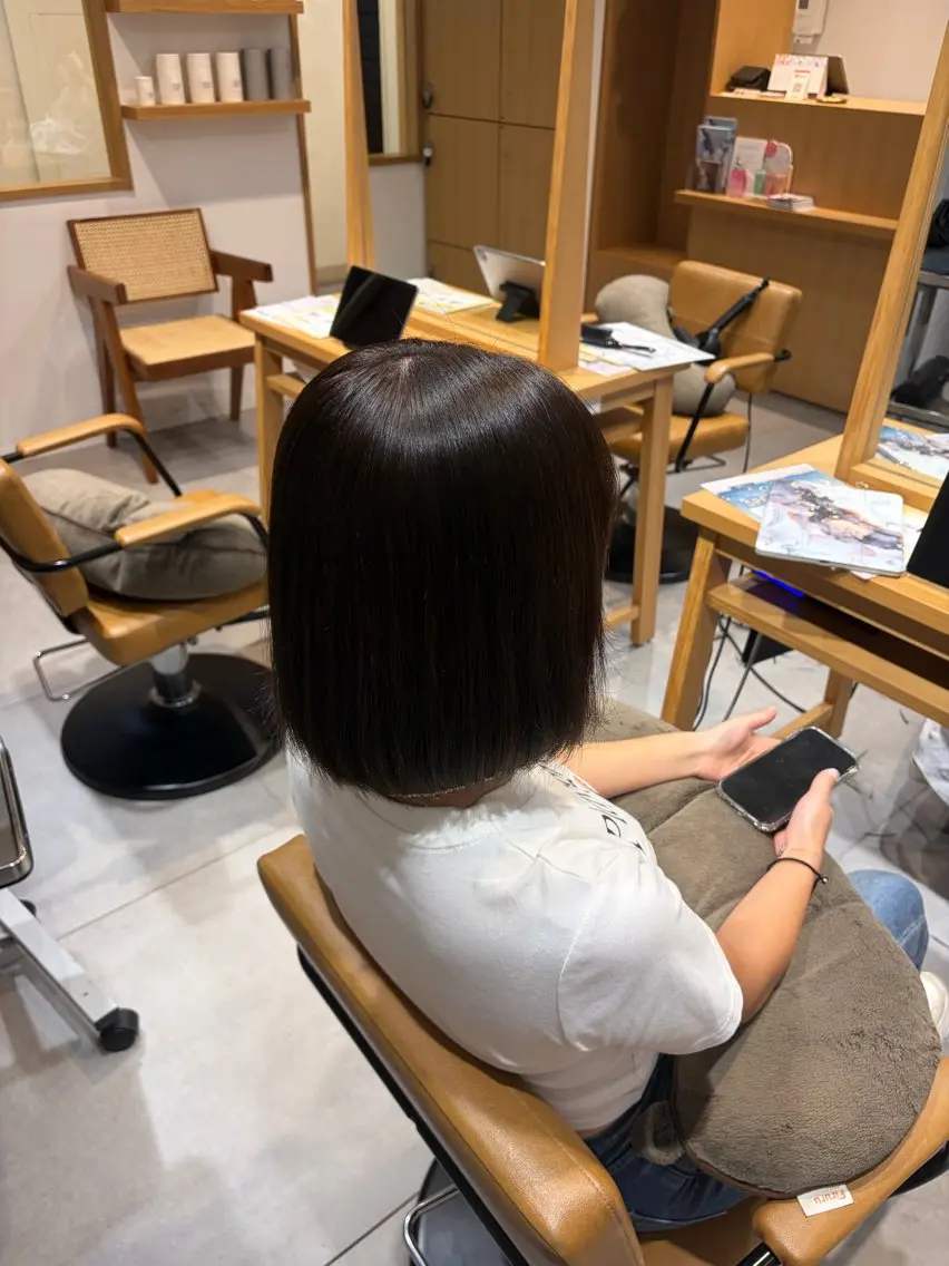 カラー オリーブカラー オレンジ 上大岡/カラーモデル nanoka🐈‍⬛のヘアスタイル
