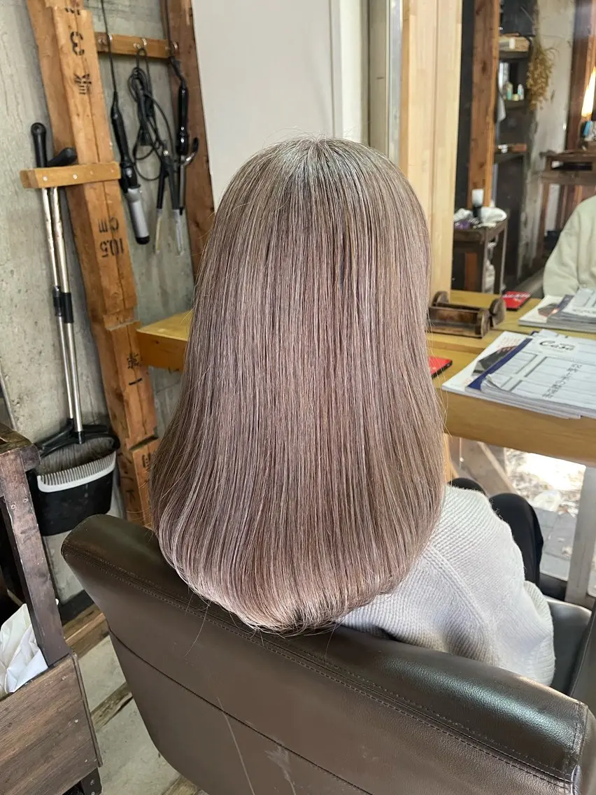 ロング カラー 大村 日向子のヘアスタイル