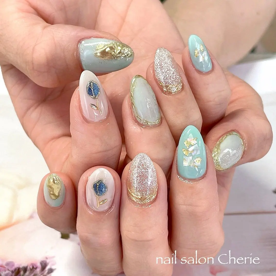 ネイル ハンドネイル nail salon Cherieのネイルデザイン