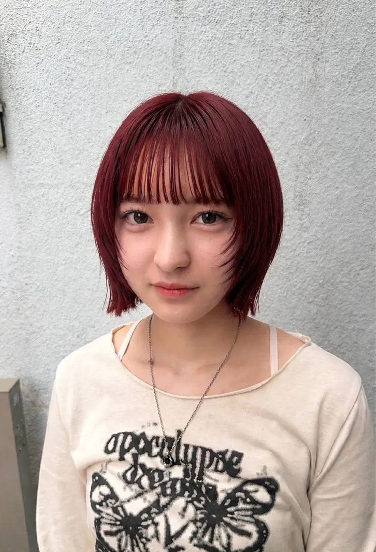 ミディアム カラー 【暖色カラー+色持ち 重視】💟まなみのヘアスタイル