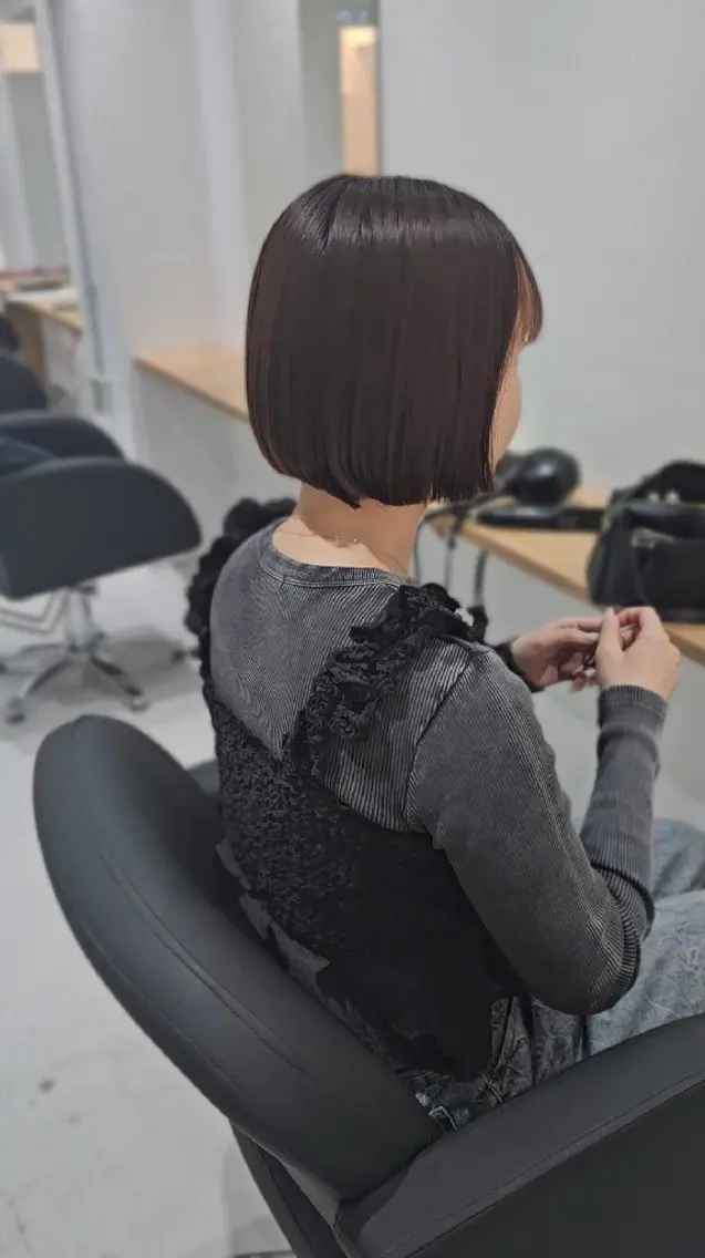 ショート カラー ボブ カット 【垢抜けカラー/ 縮毛矯正】Taikiのヘアスタイル