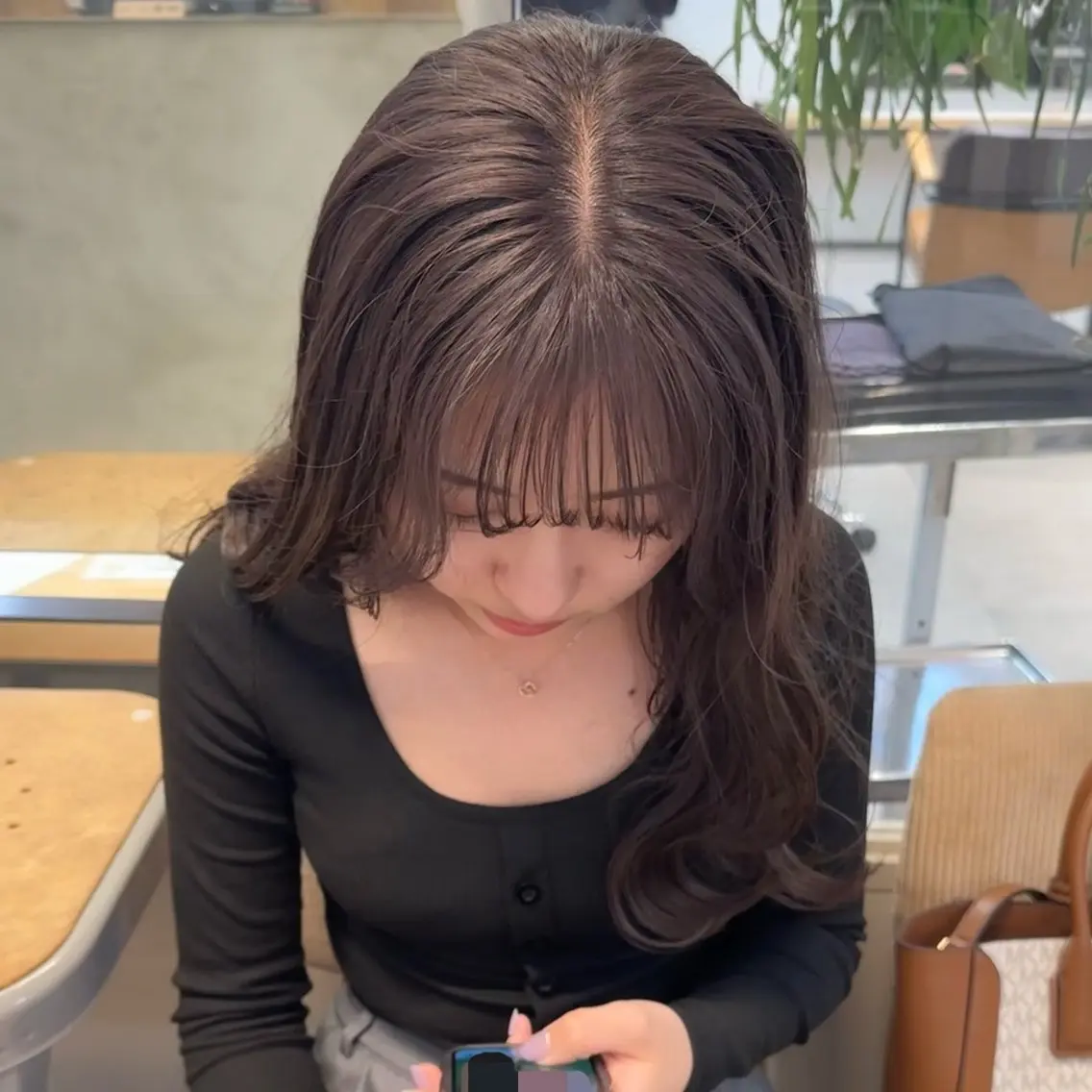 ロング カラー 艶カラー×似合わせ カットshihomiのヘアスタイル