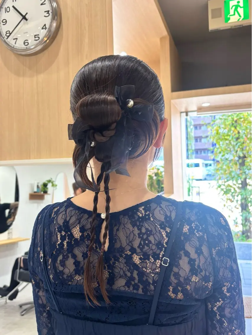 ヘアアレンジ ヘアセット natsumi/束感 まつげ🎀ヘアセットのマツエク・マツパデザイン