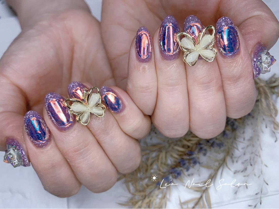 ショート カラー ネイル Le’a NailSalonのネイルデザイン