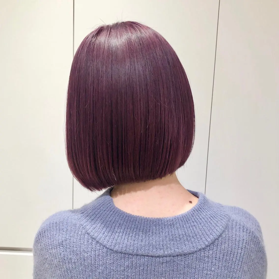 カラー カシス ピンクカラー バイオレットカラー 推しカラー✨ オタク美容師ユウカのヘアスタイル