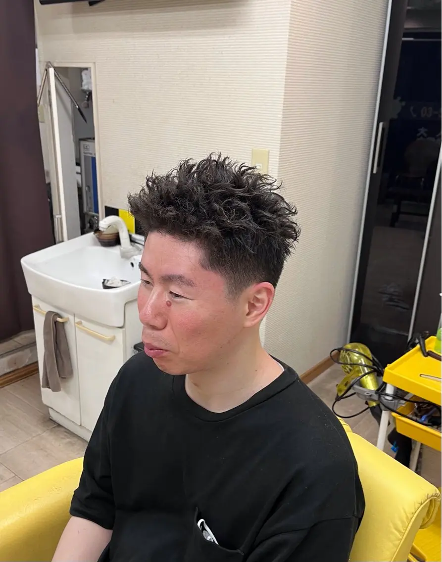 ショート カット パーマ ヘア ブンブンのヘアスタイル