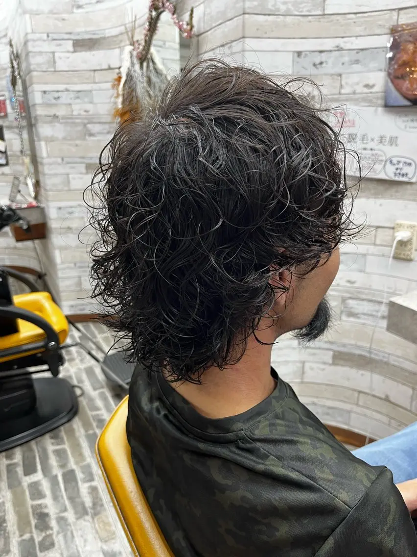 パーマ メンズ メンズパーマ カット パーマ 大坪 拓斗のヘアスタイル