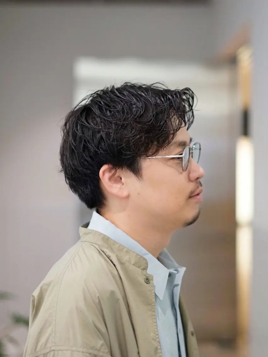 パーマ メンズ メンズパーマ 大人スタイル 太田のヘアスタイル