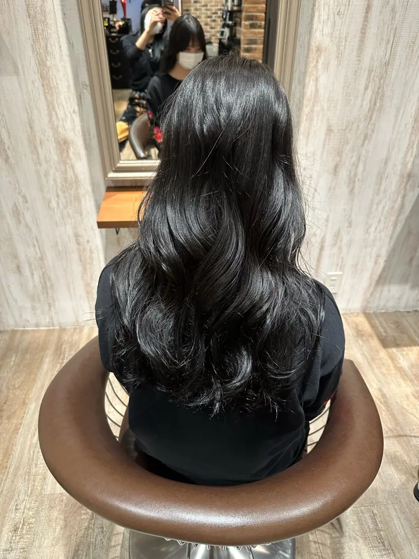 ロング 韓国風ヘア Miyu 🌙⭐︎のヘアスタイル