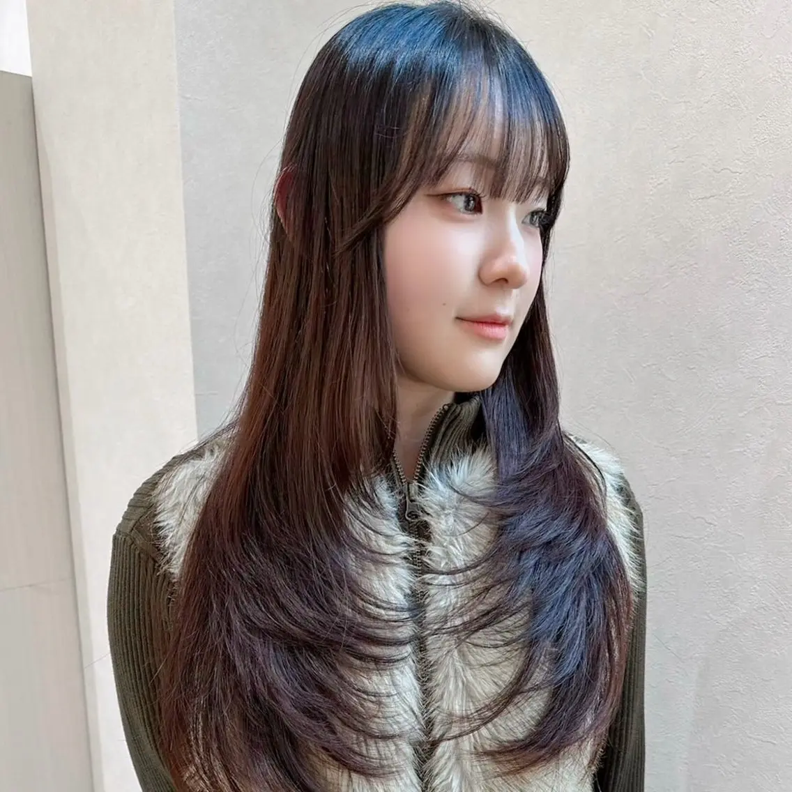 ロング 韓国風ヘア レイヤーカット ロング BALANCE. 弥央のヘアスタイル