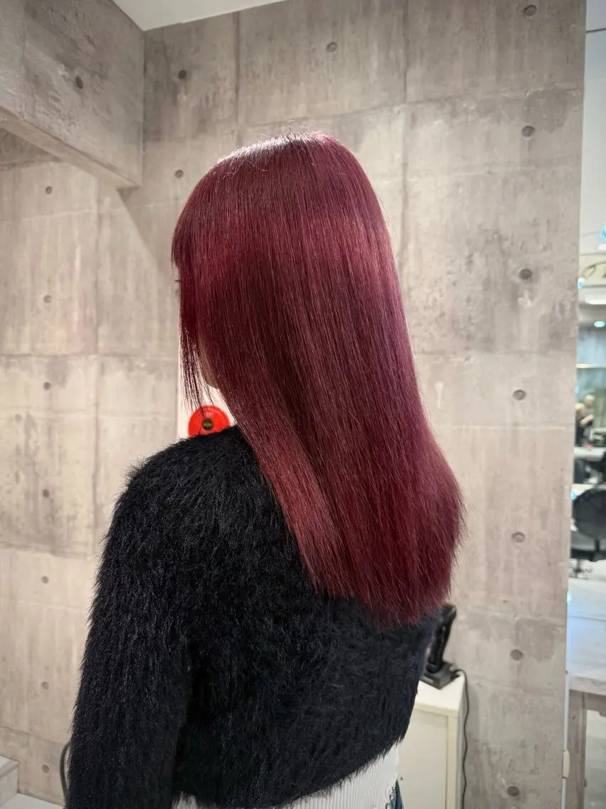 ミディアム カラー ブロンド ピンクカラー ヘアカラー 【🥀履歴修正🥀】 ハイトーン職人/拓真のヘアスタイル