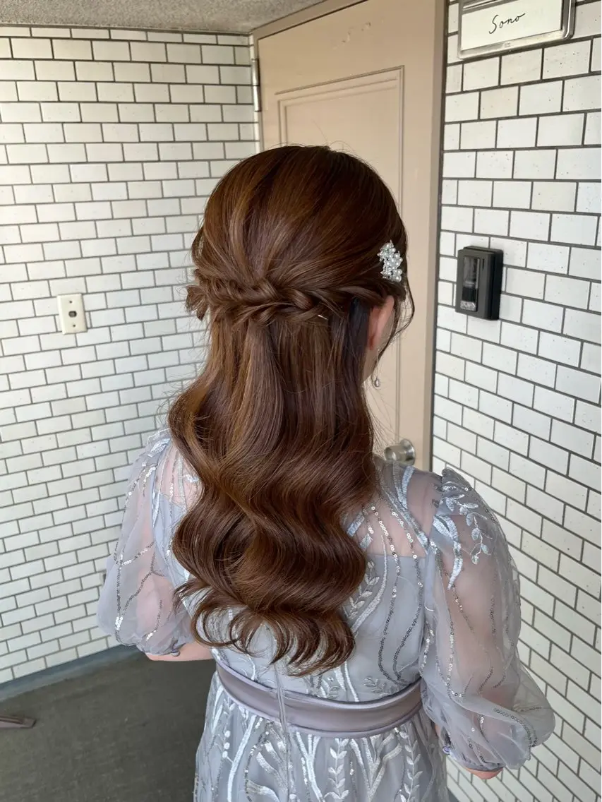 ヘアアレンジ ハーフアップ ヘアセット 推し活/イベントヘア 🎀✨yuriのヘアスタイル