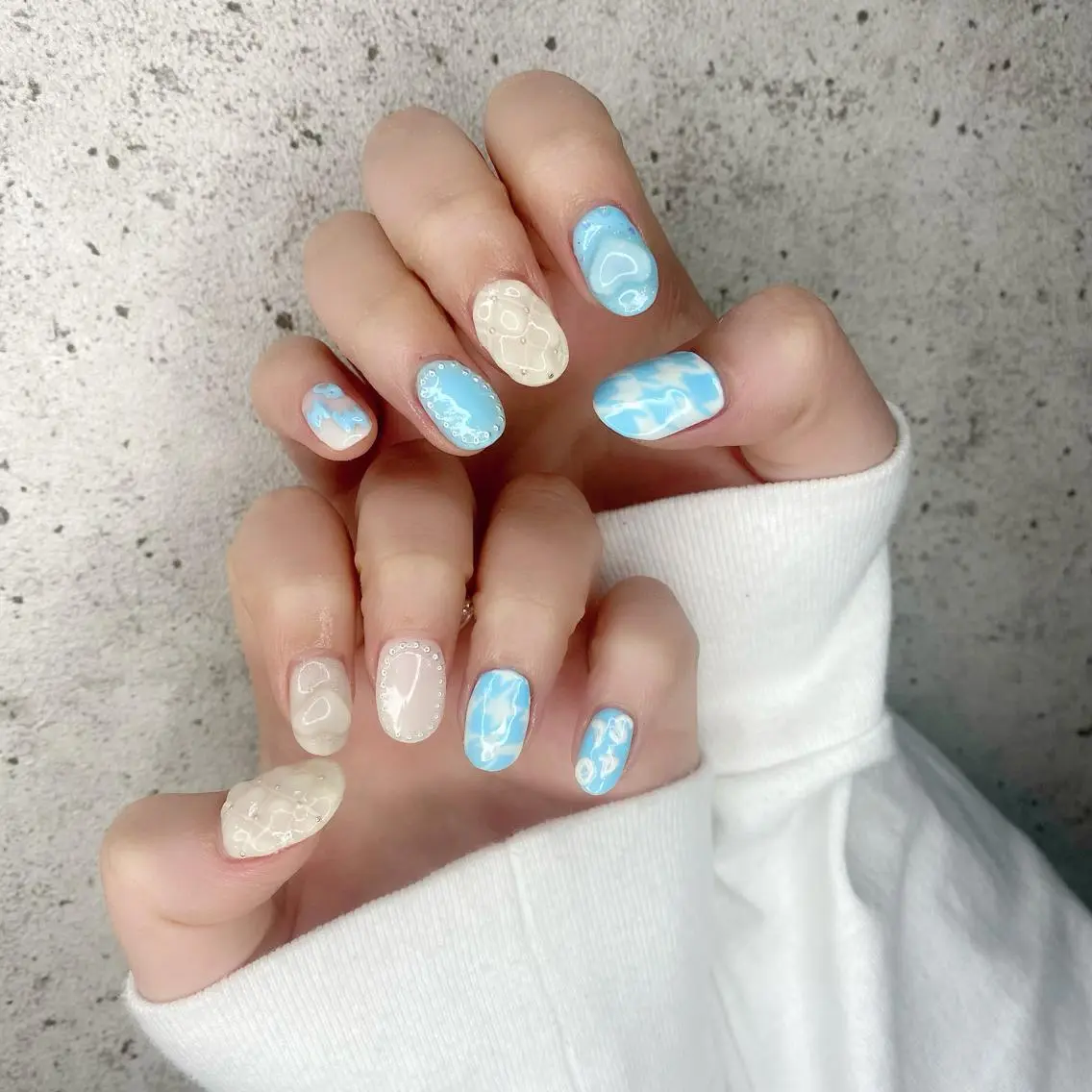 セミロング カラー パーマ ヘアアレンジ メンズ キッズ ネイル マツエク・マツパ アイブロウ 入学式 卒業式のヘアスタイル アートネイル 入学式 卒業式 ハンドネイル Salon Ｋのネイルデザイン