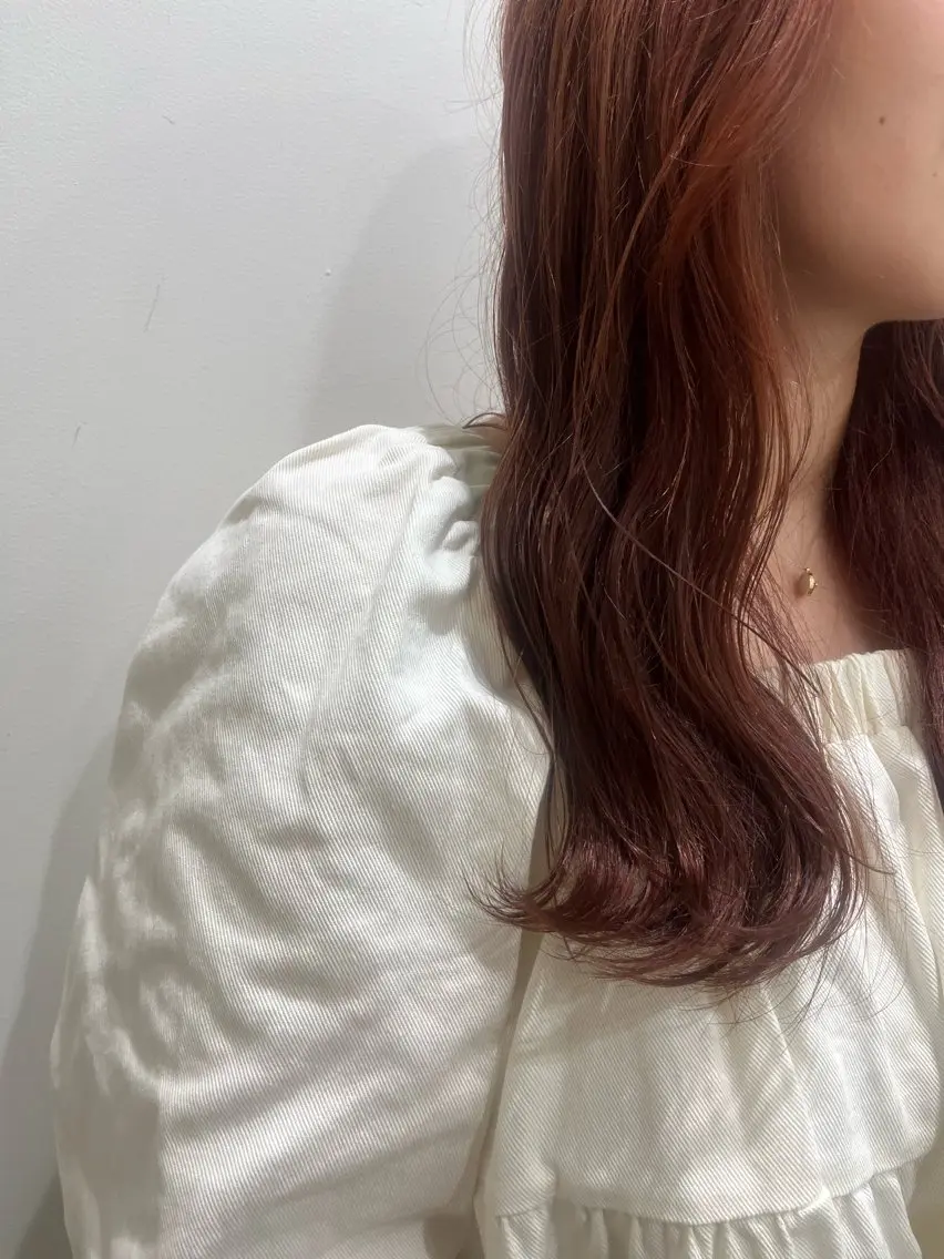 ミディアム カラー ブリーチ ブリーチなしカラー 髪質改善 【ただの天才 🎨】のヘアスタイル