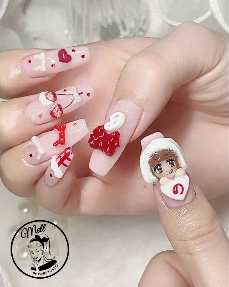 ネイル ハンドネイル AYU💅ワンホン& 推し活ネイル💕のネイルデザイン