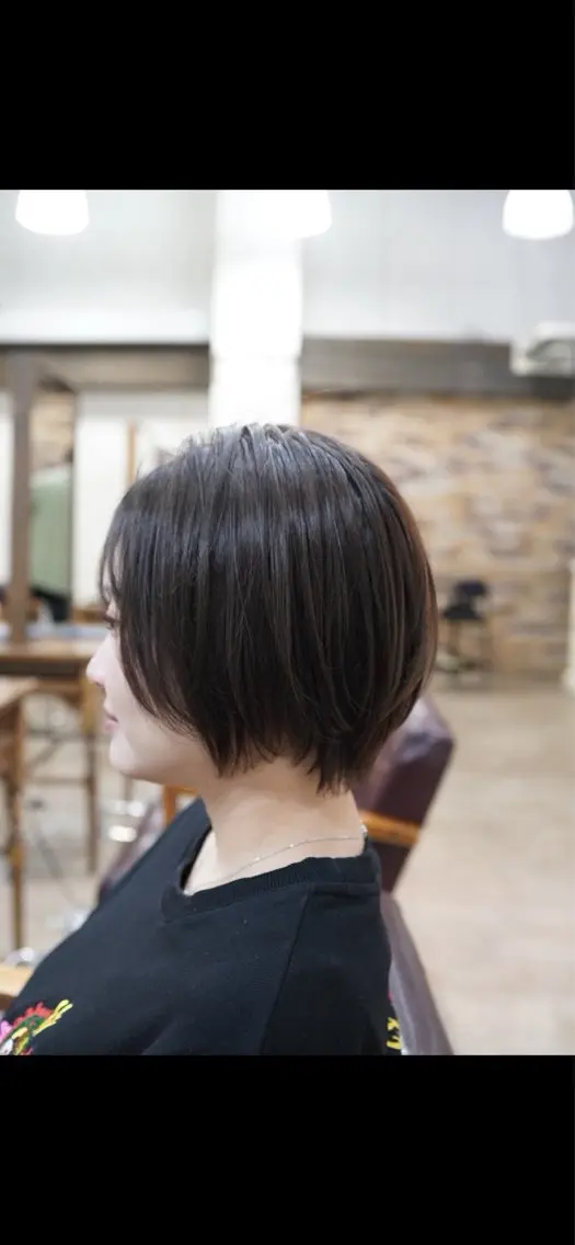 ショート カラー 小顔ショート🏅/ 透明感カラー/みらいのヘアスタイル