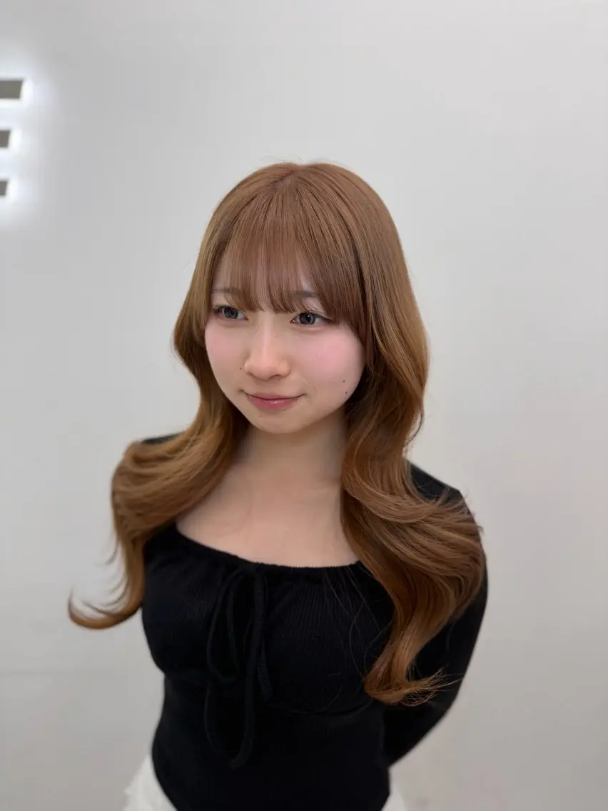 ロング カラー ヘアアレンジ ヘアカラー トリートメント ヘアセット 透明感カラー🎀艶髪 Anju/渋谷🎀のヘアスタイル