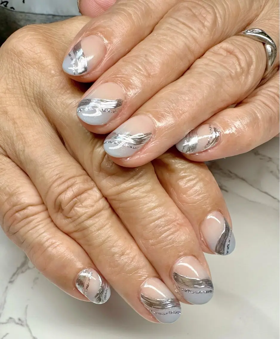 ネイル フレンチネイル マグネットネイル ミラーネイル ニュアンスネイル ワンカラーネイル Mai’s nailのネイルデザイン