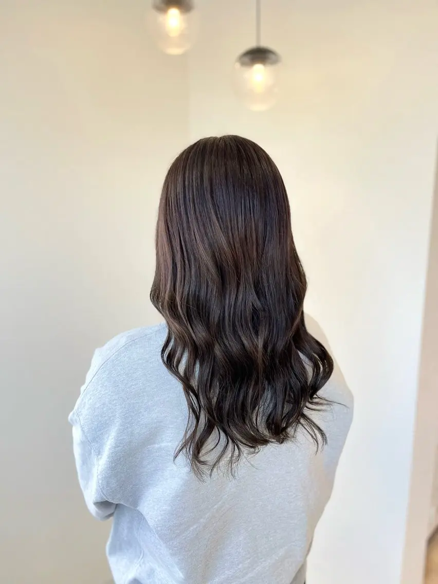 ミディアム カラー 透明感カラー グレージュ カット ヘアカラー トリートメント 葉田 綾乃のヘアスタイル