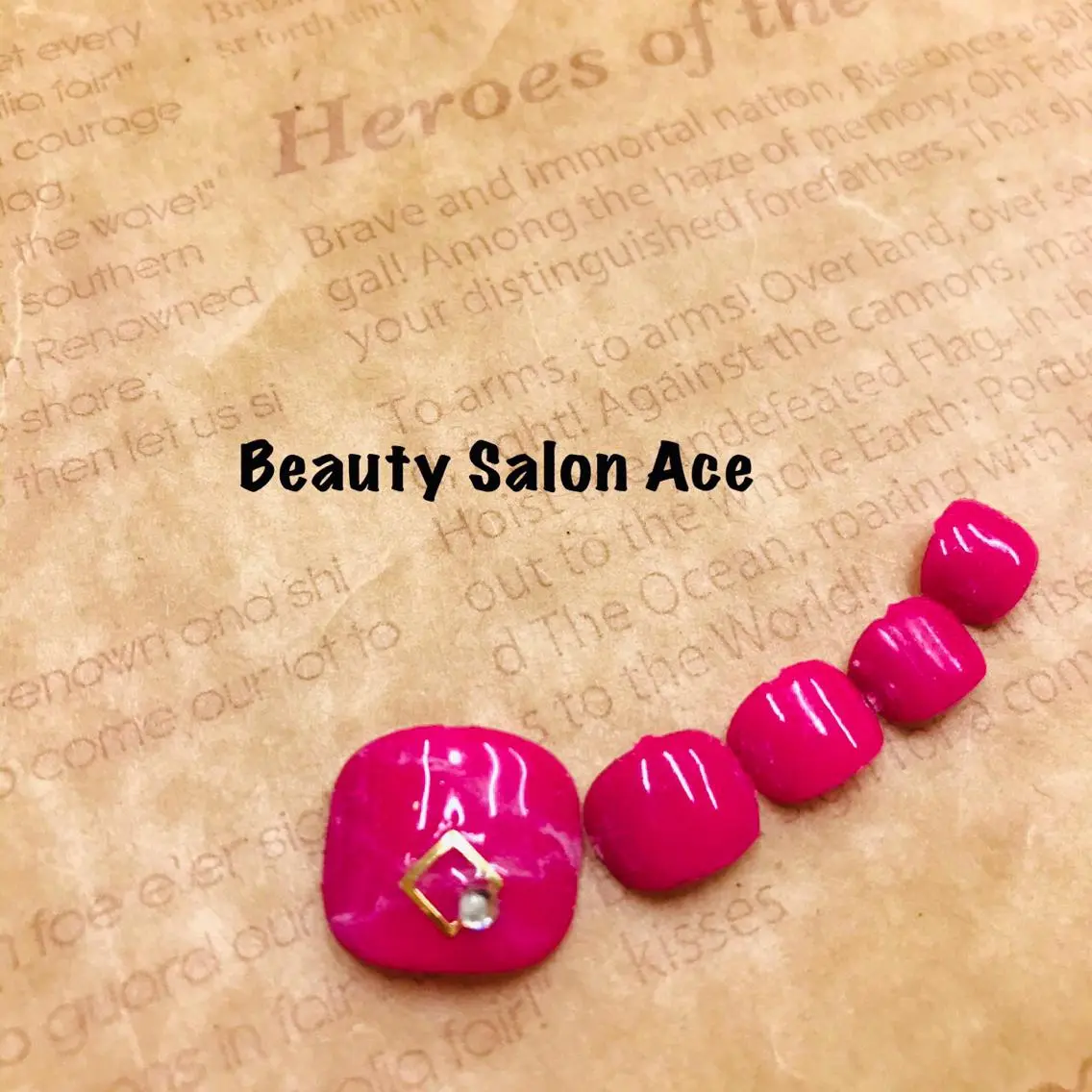 ネイル クリアネイル フットネイル 夏ネイル 池袋フィルイン Ace♡Nailのネイルデザイン