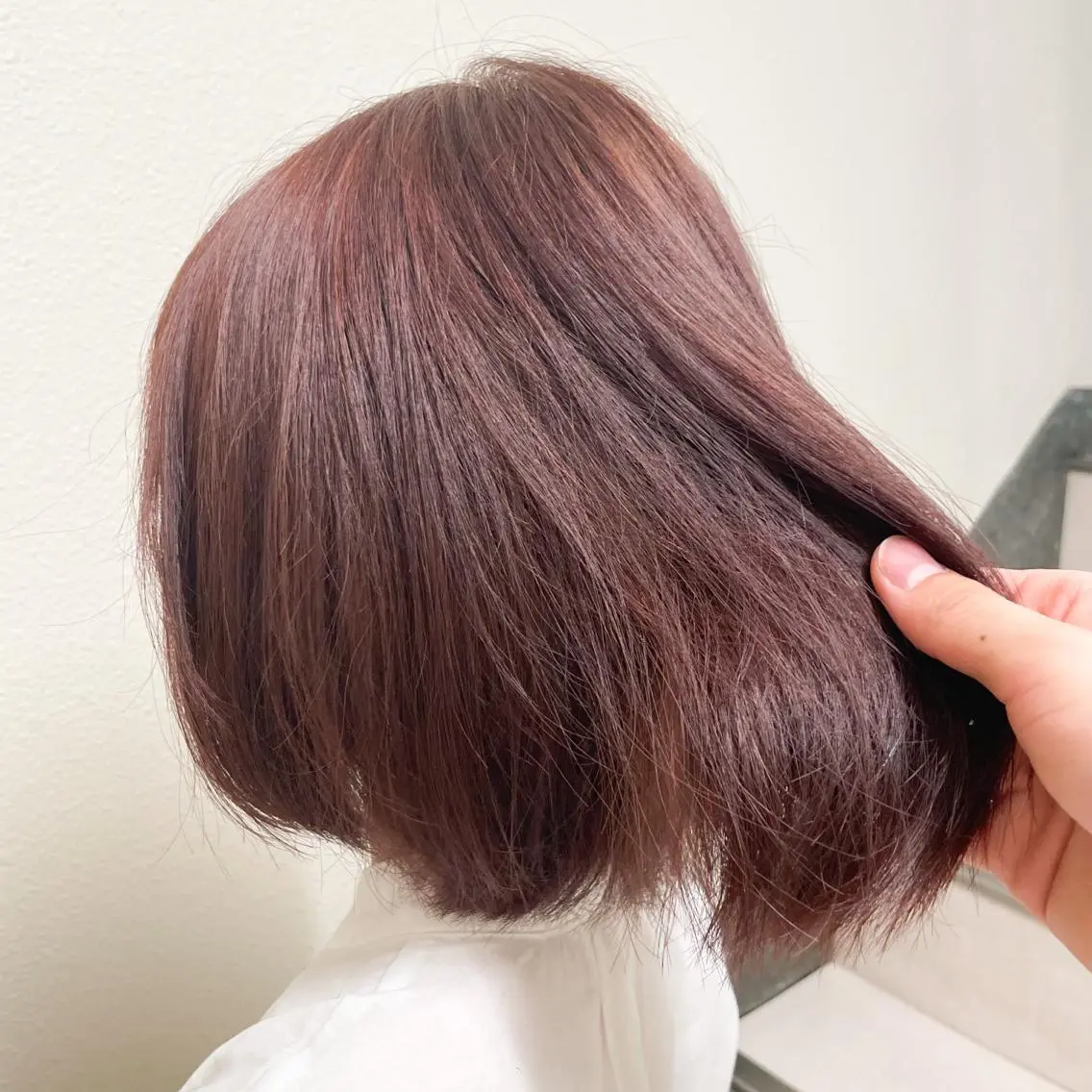 ショート カラー ヘアアレンジ ブリーチ ブラウンカラー ブリーチなしカラー ピンクカラー ピンクブラウン 新宿/顔周りカット/ レイヤー/がっきーのヘアスタイル