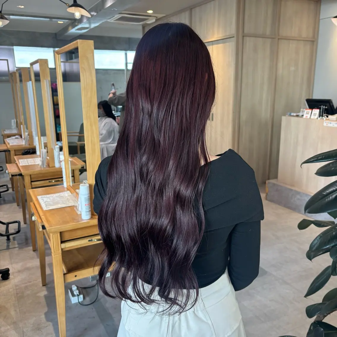 ロング カラー りあの🎀 /暖色カラー🍒のヘアスタイル