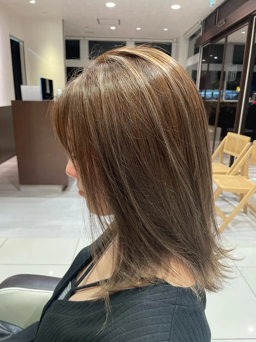 ミディアム カラー 🍯透明感カラー MANA🍯のヘアスタイル